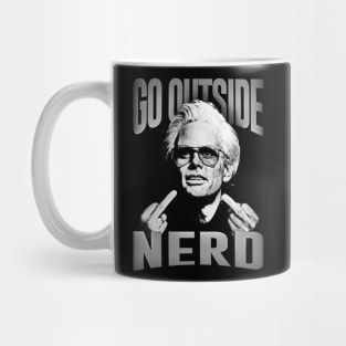 GO OUTSIDE NERD UNCLE BABY BILLY WHITE Mug